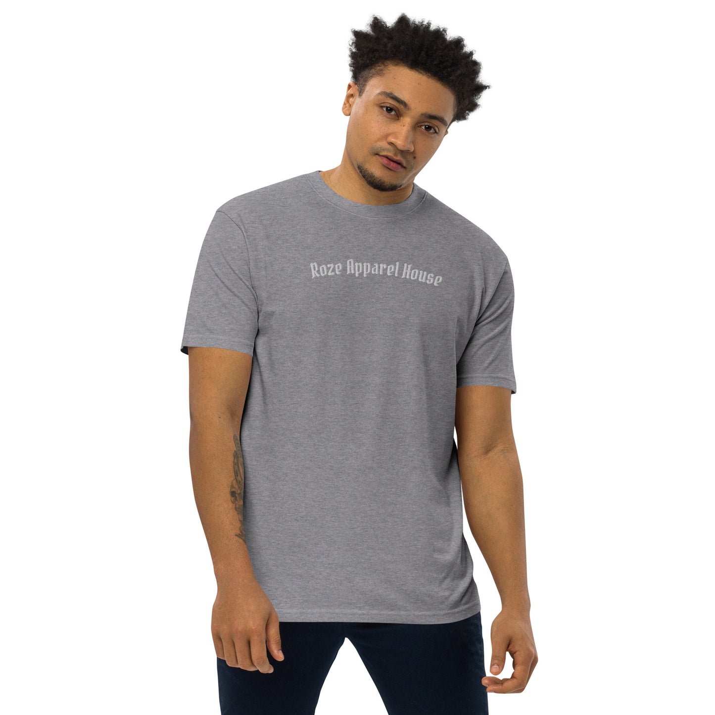 Roze Apparel House Men’s premium heavyweight tee