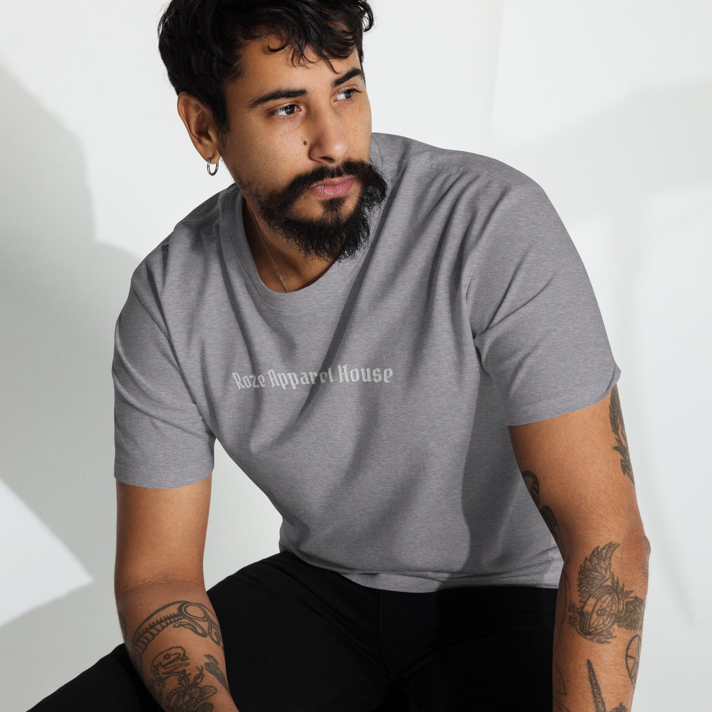 Roze Apparel House Men’s premium heavyweight tee