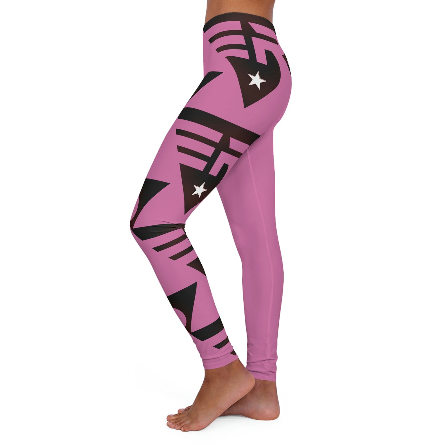 Women's Spandex Leggings Pink +Merlot