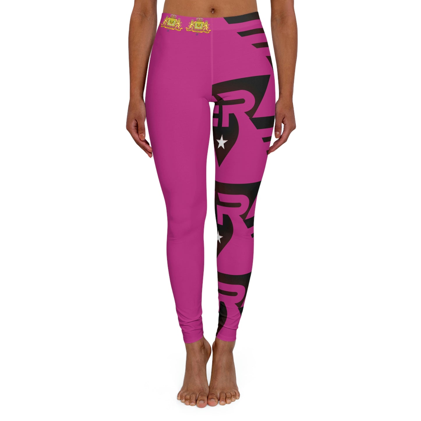 Women's Spandex Leggings Hot Pink +Merlot