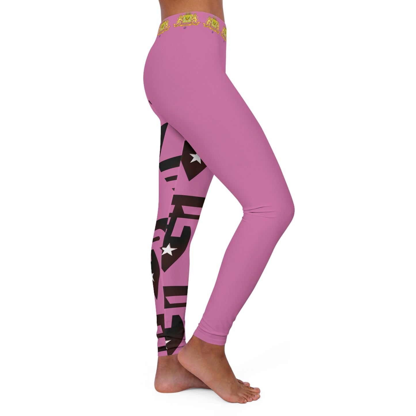 Women's Spandex Leggings Pink +Merlot