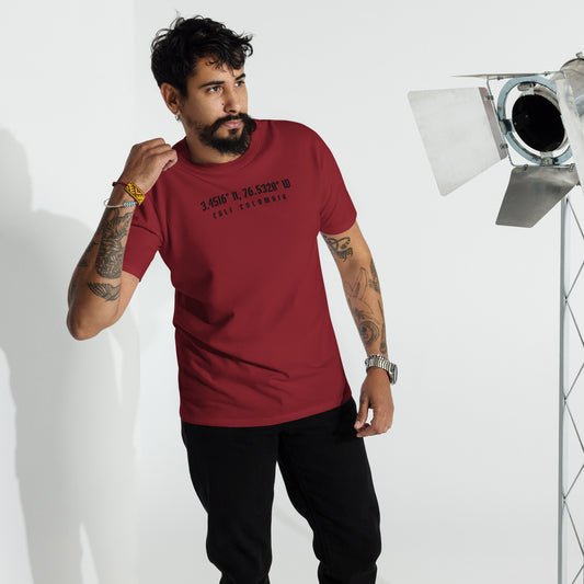 Roze Coordinates Short Sleeve Tee- Cali Colombia- Red/Grey